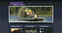 Desktop Screenshot of brysonairboattours.com